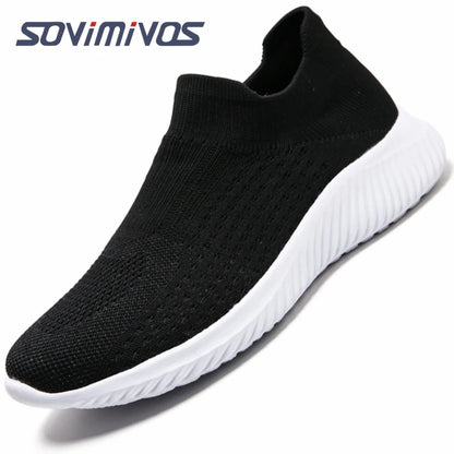 Outdoor Super Light Men Sneakers Fashion Breathable Running Sport Shoes Quality Slip-on Unisex Athletic Footwear  Hot Sale