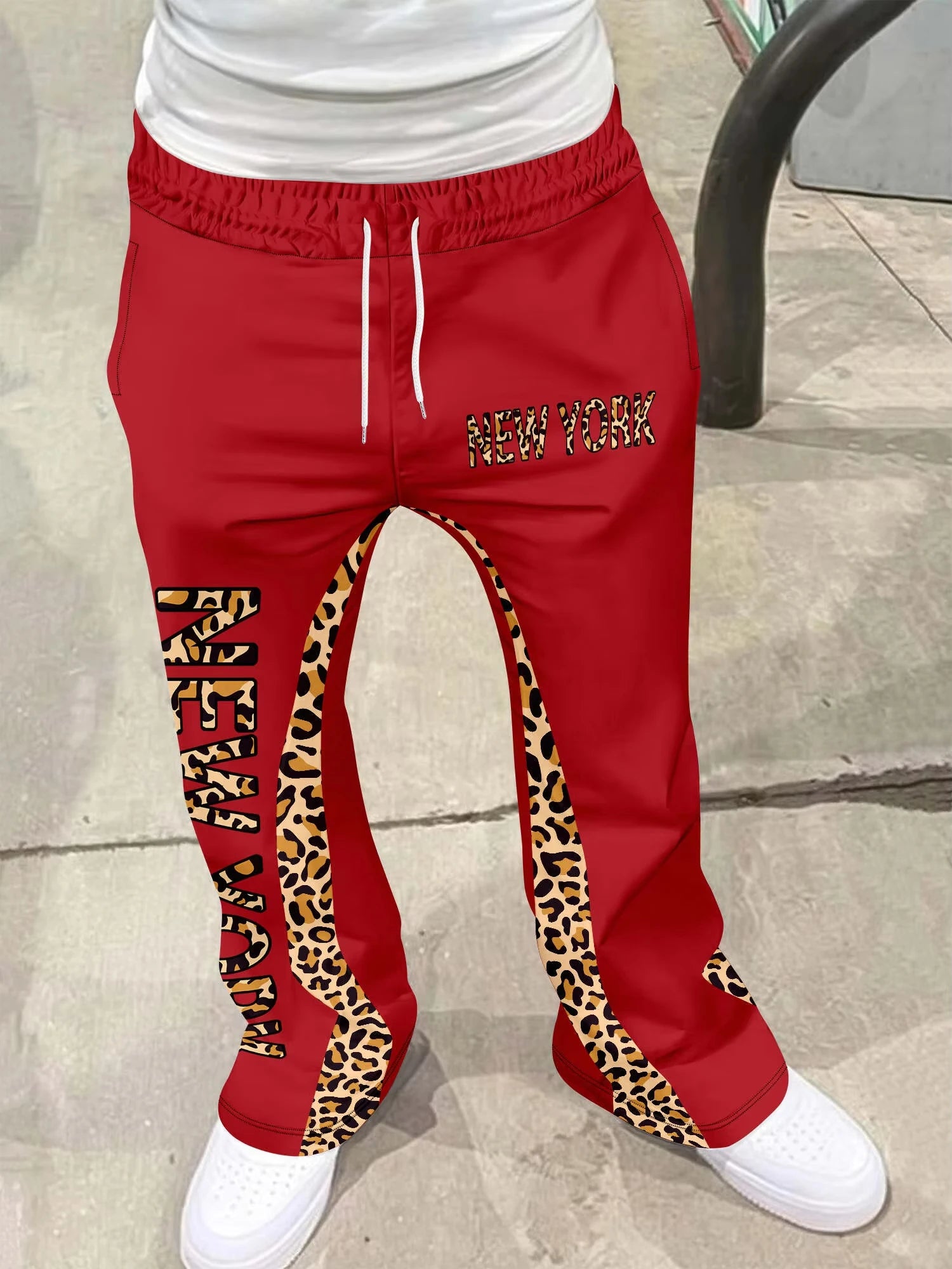 Y2k Flared Pants Men's Women's Kids Loose 3D Print Trousers Casual Sweatpants Mid Waist Sporty Streetwear Hip Hop Vintage Pants