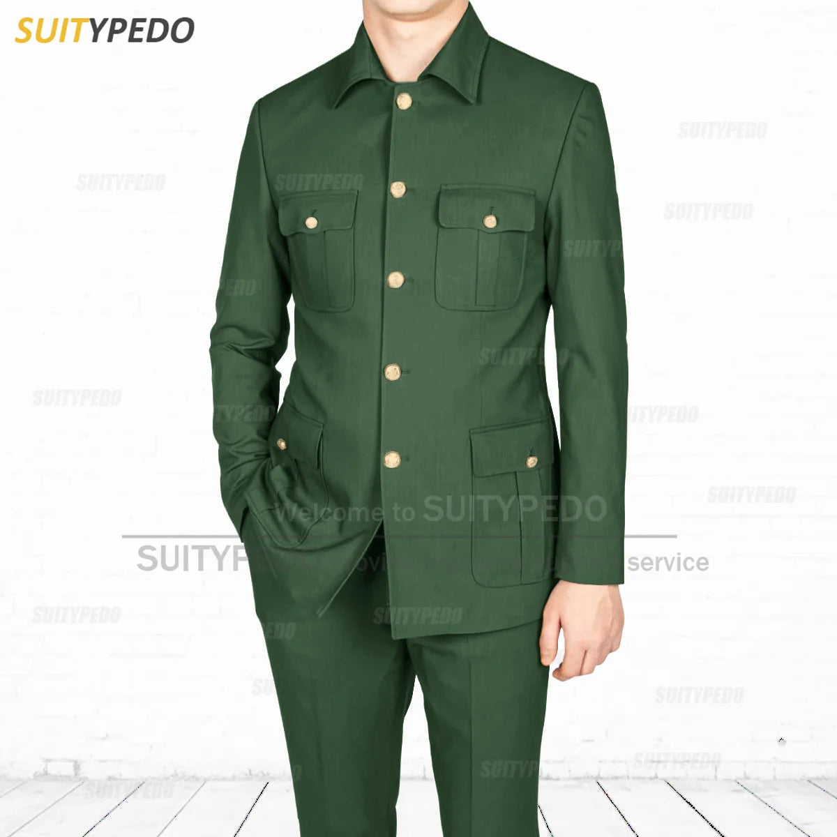 New Formal Men Suit Set Daily Casual Party Classic Blazer Pants 2 Pieces Homecoming Tailor-made Fashion Single Breasted Costumes