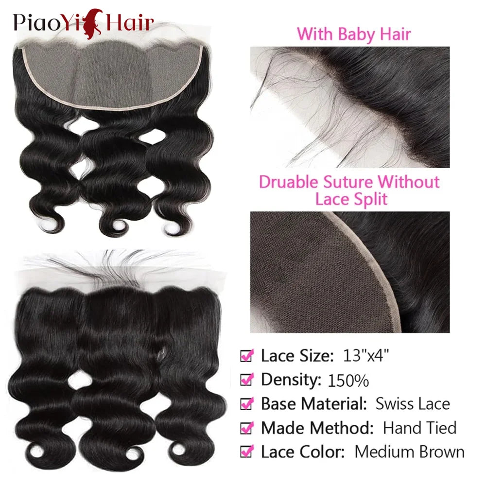Body Wave 13x6 13X4 HD Lace Frontal Brazilian Human Hair Preplucked 4x4 5x5 Transparent Lace 2x6 Hd Lace Closure Human Hair