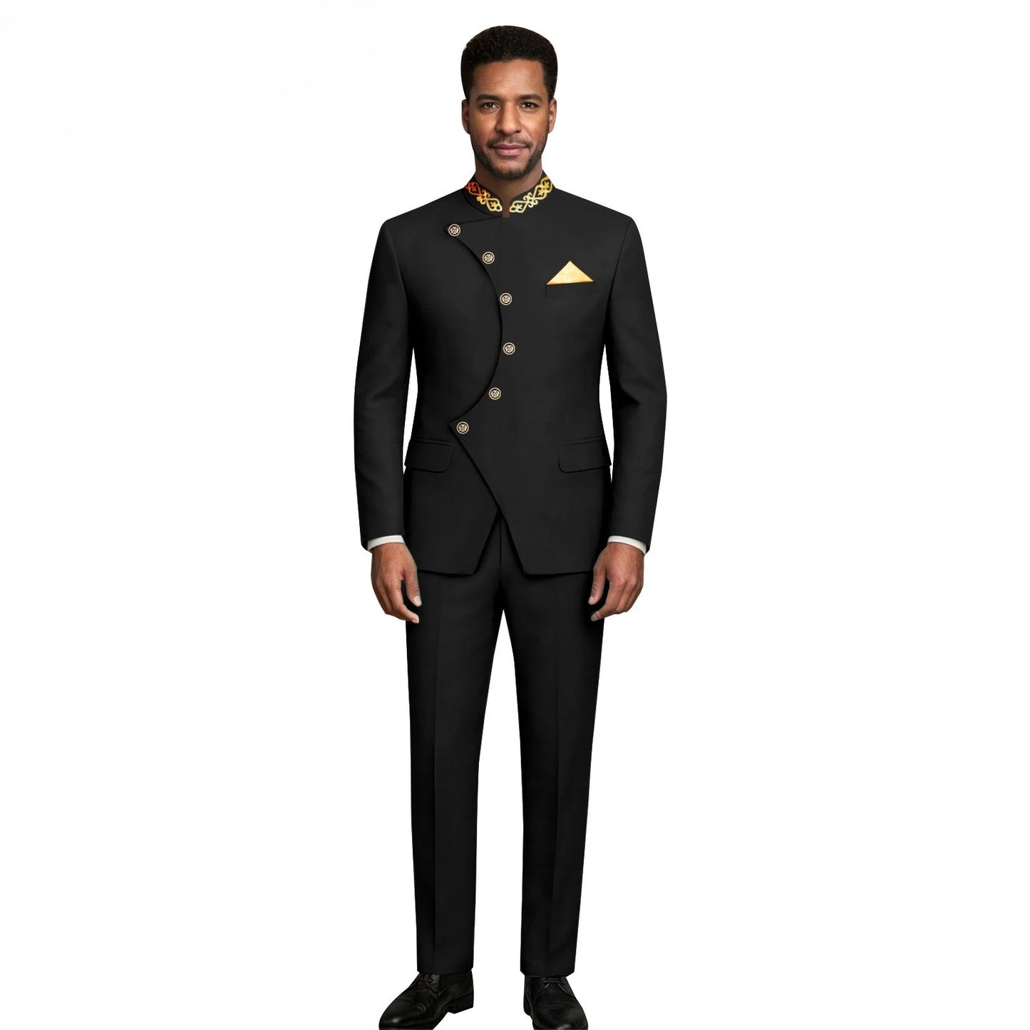 (Jacket +Pants) 2026 New Luxury Elegant Men's Suits 2 Piece Set Fashion Korean Casual Slim Fit Social Groom Wedding Tuxedo