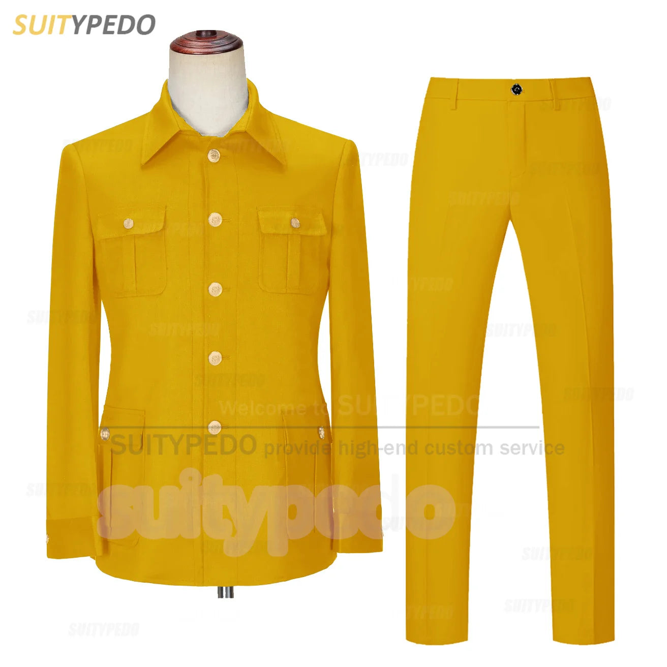 Smart Casual Suit Set For Men Wedding Banquet Grooms Elegant Outfits Formal Party Tailor-made Slim Fit Blazer Pants 2 Pieces