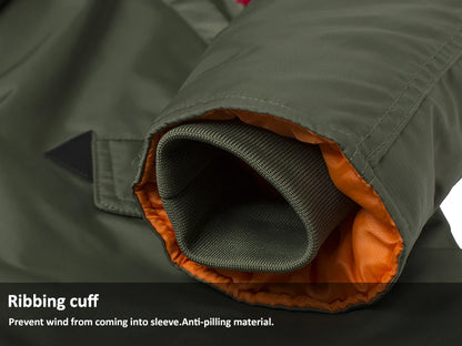 Winter N3B usaf waterproof puffer long coat military fur hood warm tactical bomber army thick us air force parka for men