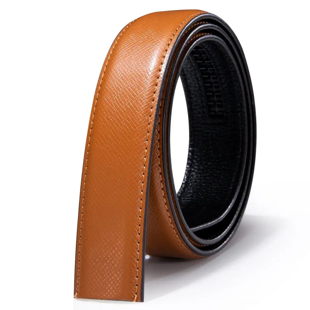 3.5cm Width Mens Replacement Belts Black Blue Brown Red White Green Orange Leather for Automatic Buckles Men Belt Waist Straps