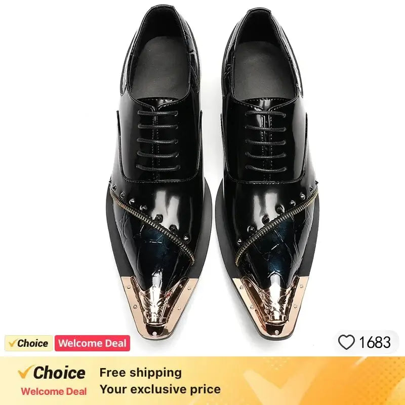 Luxusmarke Herrenschuhe Glitzer Gold italienische Hochzeitsschuhe Herren Leder Spitz Zehe Anzugschuhe Übergröße Herrenschuhe