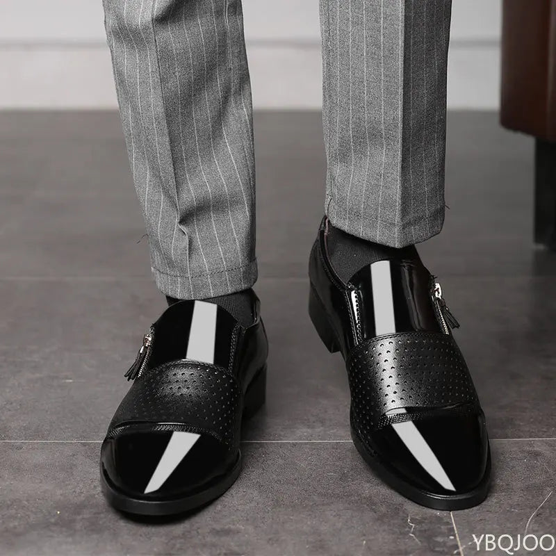 2026 Modische Herren-Büro-Formalschuhe in großen Größen, niedrig geschnitten, bequem für den Alltag, spitz zulaufend, multifunktionale Herren-Hochzeitsschuhe