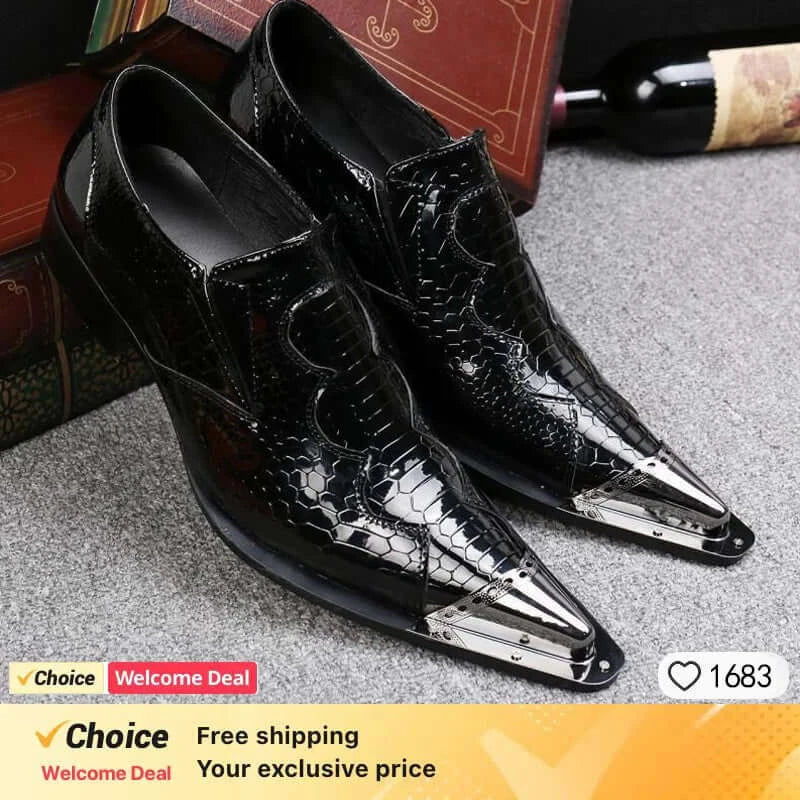 Luxusmarke Herrenschuhe Glitzer Gold italienische Hochzeitsschuhe Herren Leder Spitz Zehe Anzugschuhe Übergröße Herrenschuhe