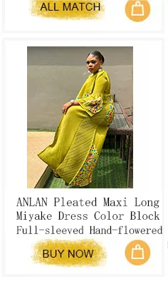 ANLAN Miyake Pleated Stripe Dress Fashion Relaxed Party Temperament Maxi Long Dresses 2024 Summer New Elegant Women's Clothing
