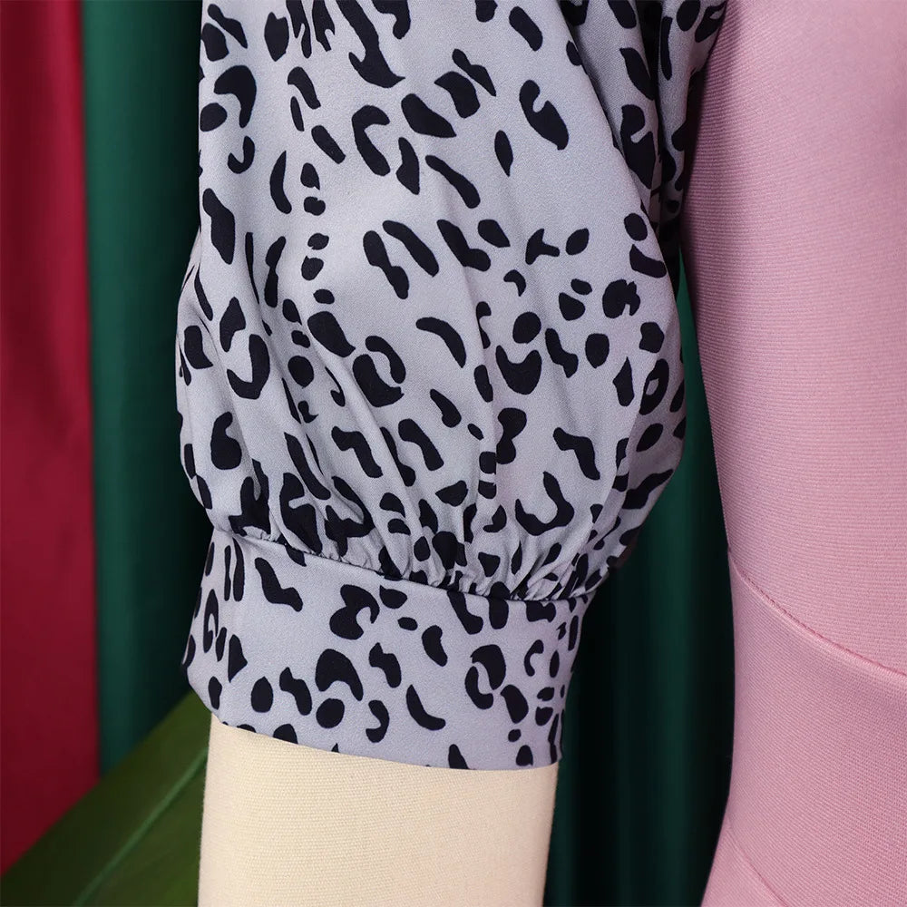 FairyShely 2025 Short Sleeve Patchwork Plus Size Dress Women Large Bodycon Big Dresses Lady Summer Party Tight Curvy Dress