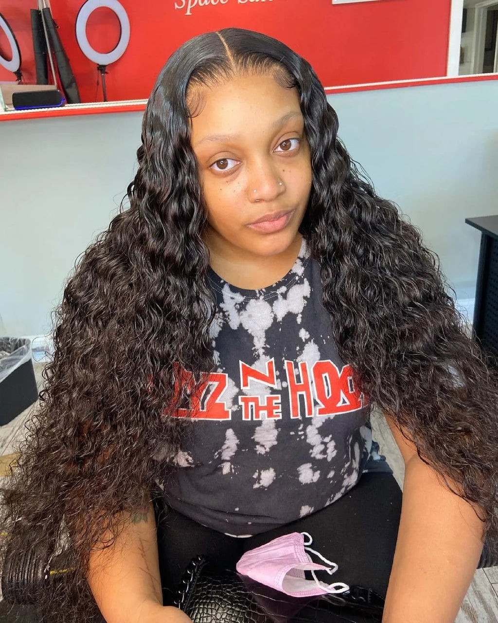 300% High Density Loose Deep Wave 40 46 50 Inch 13x6 13x4 HD Lace Frontal Human Hair Wig Brazilian 360 Full Curly Wigs For Women