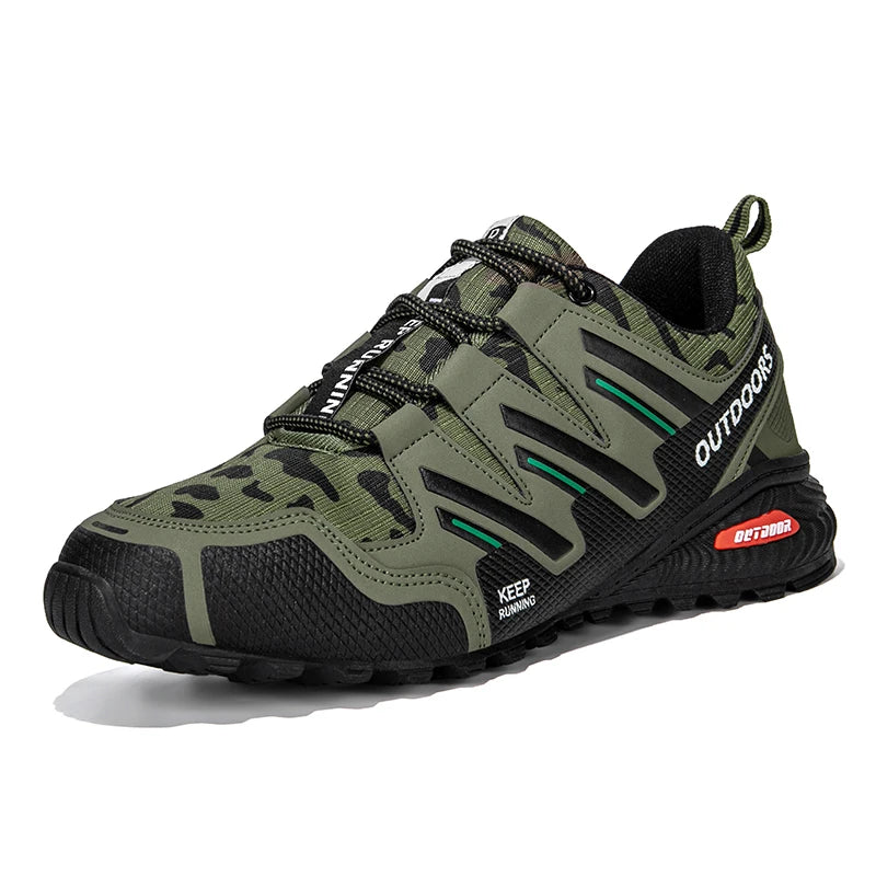 New Men Hiking Shoes Outdoor Waterproof Sports Shoes Comfortable Leather Hiking Training Boots Large Size Tactical Shoe Men