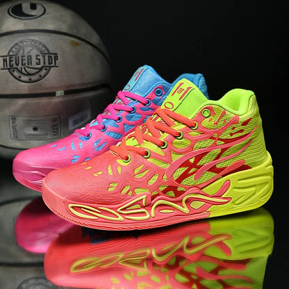 Basketball Shoes Men Field Training High-top Comfortable Non-slip Sports Footwear Luxury Lace-up Flat Sneakers for Men