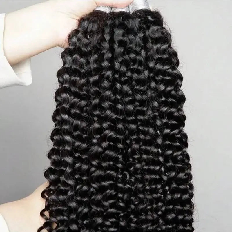 Human Braiding Hair Deep Water Wave Bulk No Weft Design 110g 1 Bulks Full Thick Bouncy Curly Bulk Hair Extensions For Braids