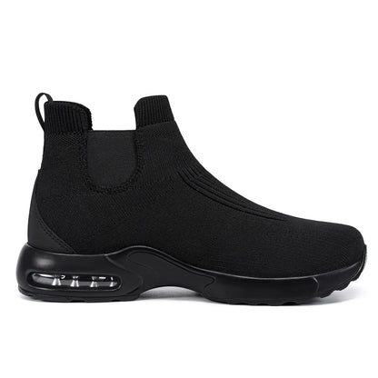 LARNMERN Steel Toe Shoes for Men Women Water Resistant Work Boots Non Slip Safety Sneakers Slip On Industrial Air Cushion Chelse