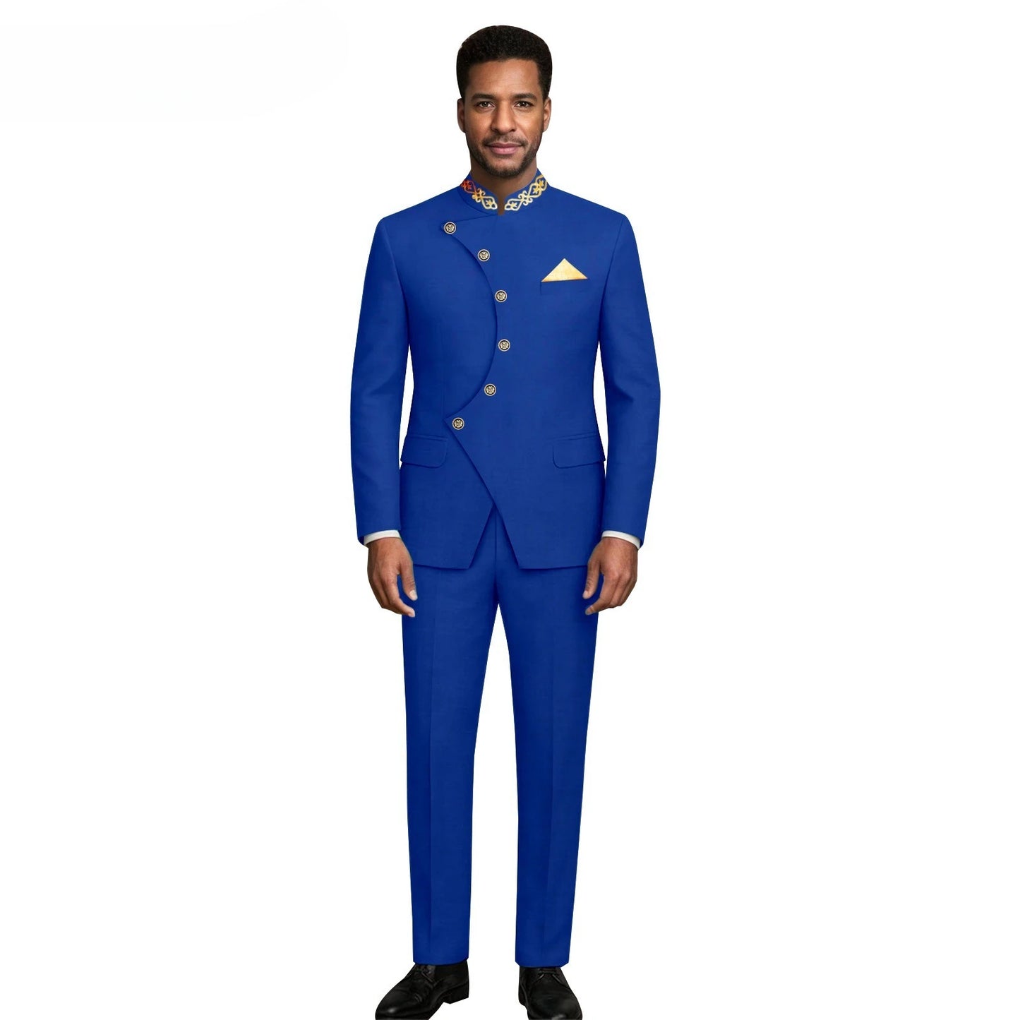 (Jacket +Pants) 2026 New Luxury Elegant Men's Suits 2 Piece Set Fashion Korean Casual Slim Fit Social Groom Wedding Tuxedo