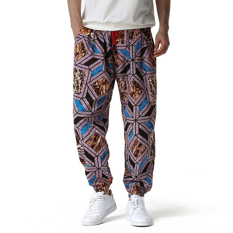 Pantaloni din bumbac, in, pentru bărbați, modă, talie mijlocie, bărbați, casual, hip hop, largi, turism, mărimi mari, îmbrăcăminte de vară, îmbrăcăminte de stradă