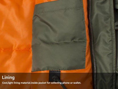 Winter N3B usaf waterproof puffer long coat military fur hood warm tactical bomber army thick us air force parka for men