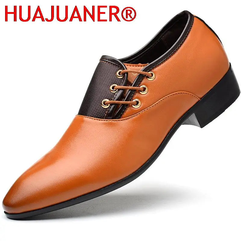 2026 Classic Men Dress Shoes Round Toe Cow Leather Business Casual Shoes Mens Wedding Shoes Oxford Formal Shoes Big Size 38-48