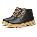 Man Elevator Oxford Chunky Shoes Men Chelsea Boots Leather Ankle Sneakers  Plus Size 37-48