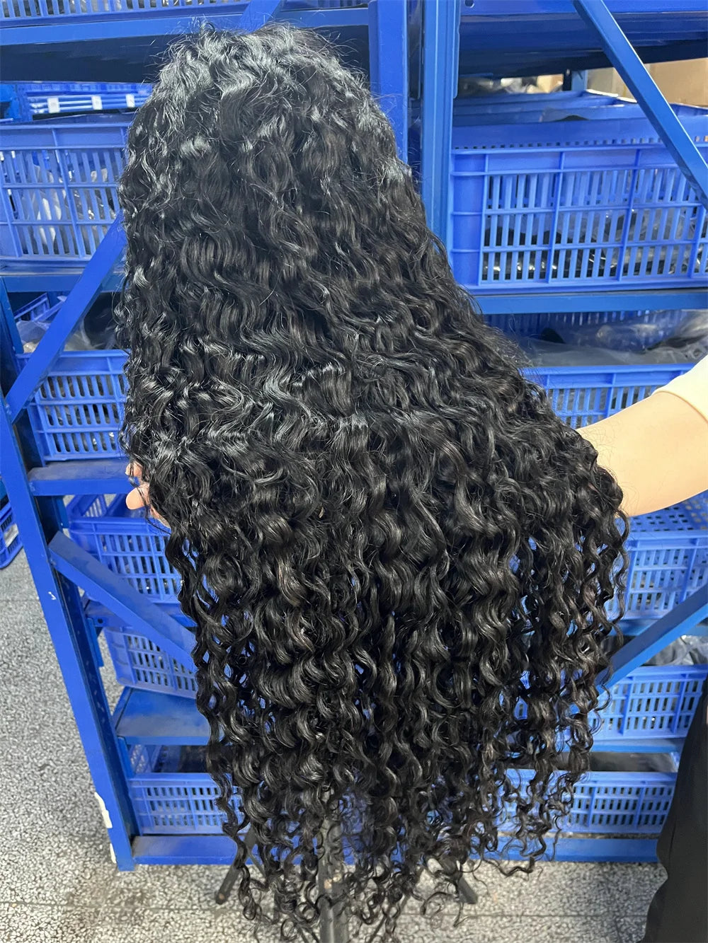 300% High Density Loose Deep Wave 40 46 50 Inch 13x6 13x4 HD Lace Frontal Human Hair Wig Brazilian 360 Full Curly Wigs For Women
