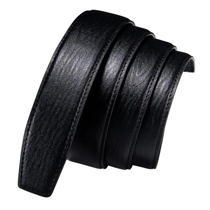 3.5cm Width Mens Replacement Belts Black Blue Brown Red White Green Orange Leather for Automatic Buckles Men Belt Waist Straps