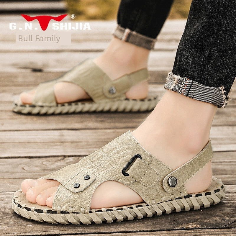 G. N. Shi Jia Summer Non-Slip Abrasion Resistant Handmade Sandals