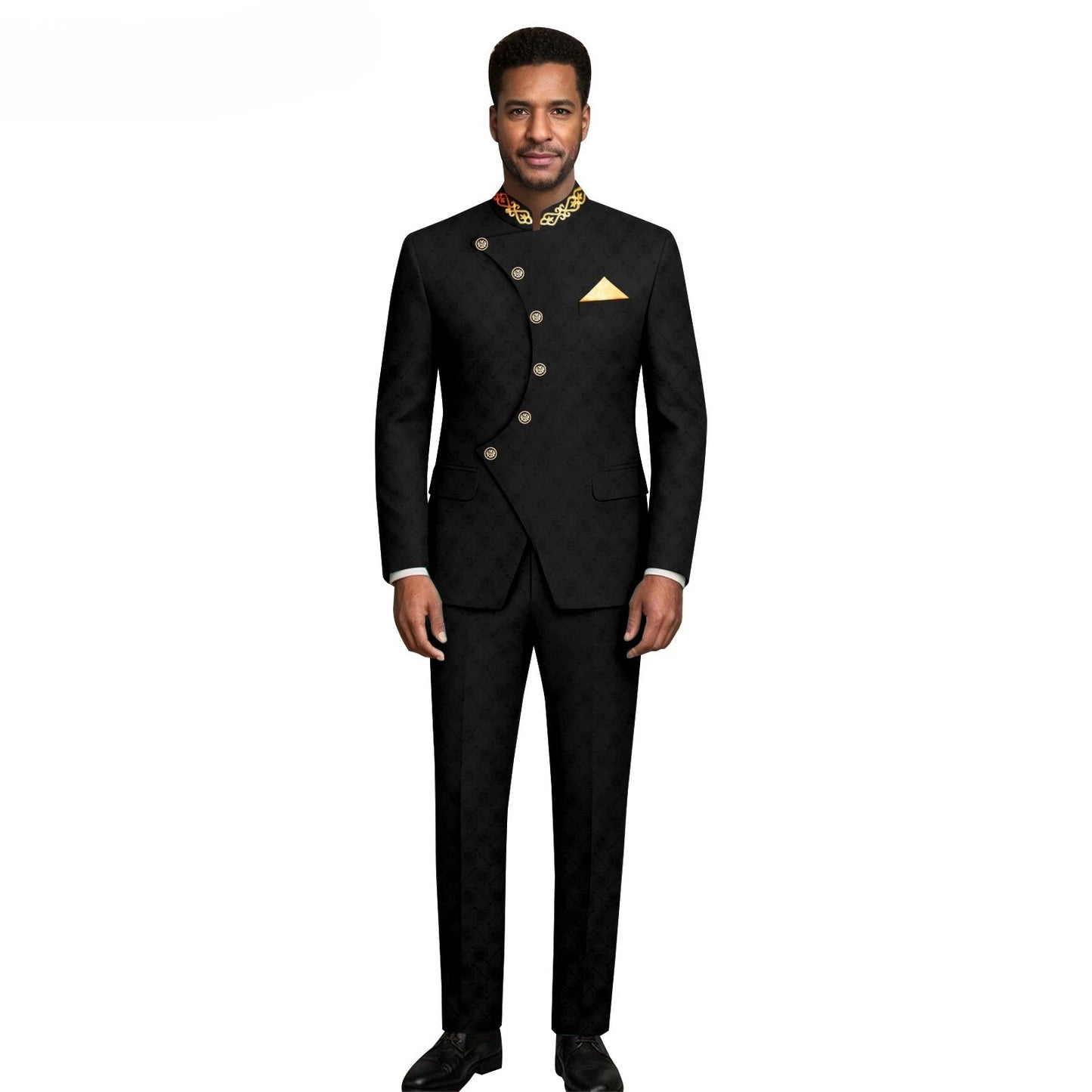 (Jacket +Pants) 2026 New Luxury Elegant Men's Suits 2 Piece Set Fashion Korean Casual Slim Fit Social Groom Wedding Tuxedo