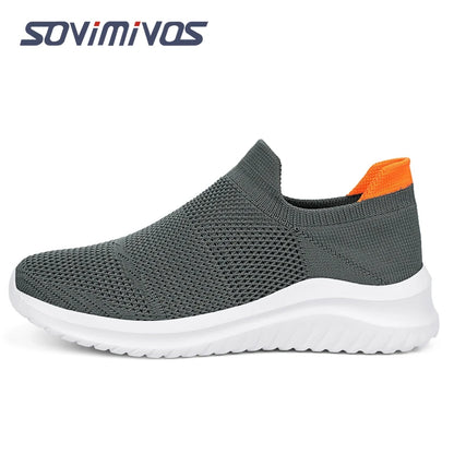 Outdoor Super Light Men Sneakers Fashion Breathable Running Sport Shoes Quality Slip-on Unisex Athletic Footwear  Hot Sale