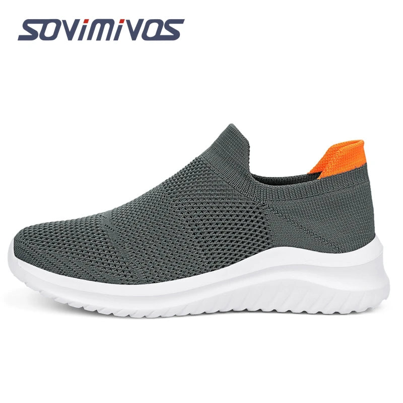 Outdoor Super Light Men Sneakers Fashion Breathable Running Sport Shoes Quality Slip-on Unisex Athletic Footwear  Hot Sale