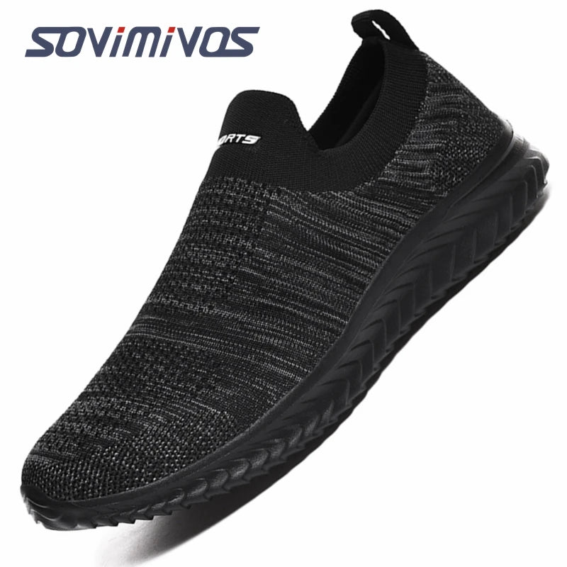 Outdoor Super Light Men Sneakers Fashion Breathable Running Sport Shoes Quality Slip-on Unisex Athletic Footwear  Hot Sale