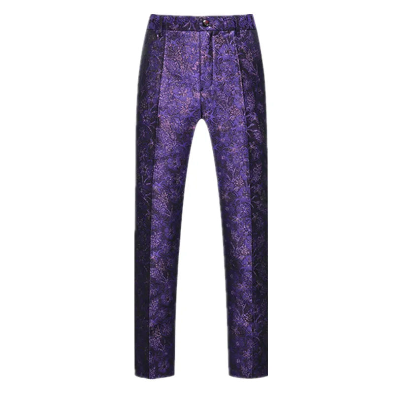 New Men Luxury Jacquard Suit Pants Fashion Wedding Party Groom Dress Trouse Large Size 6XL