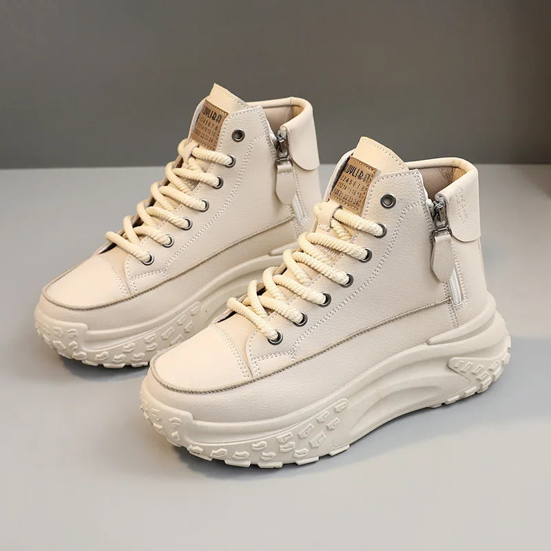 New Women Sneakers Luxury Fashion High Top Women Boots Platform Casual Shoes Outdoor Running Shoes for Women Tenis De Mujer