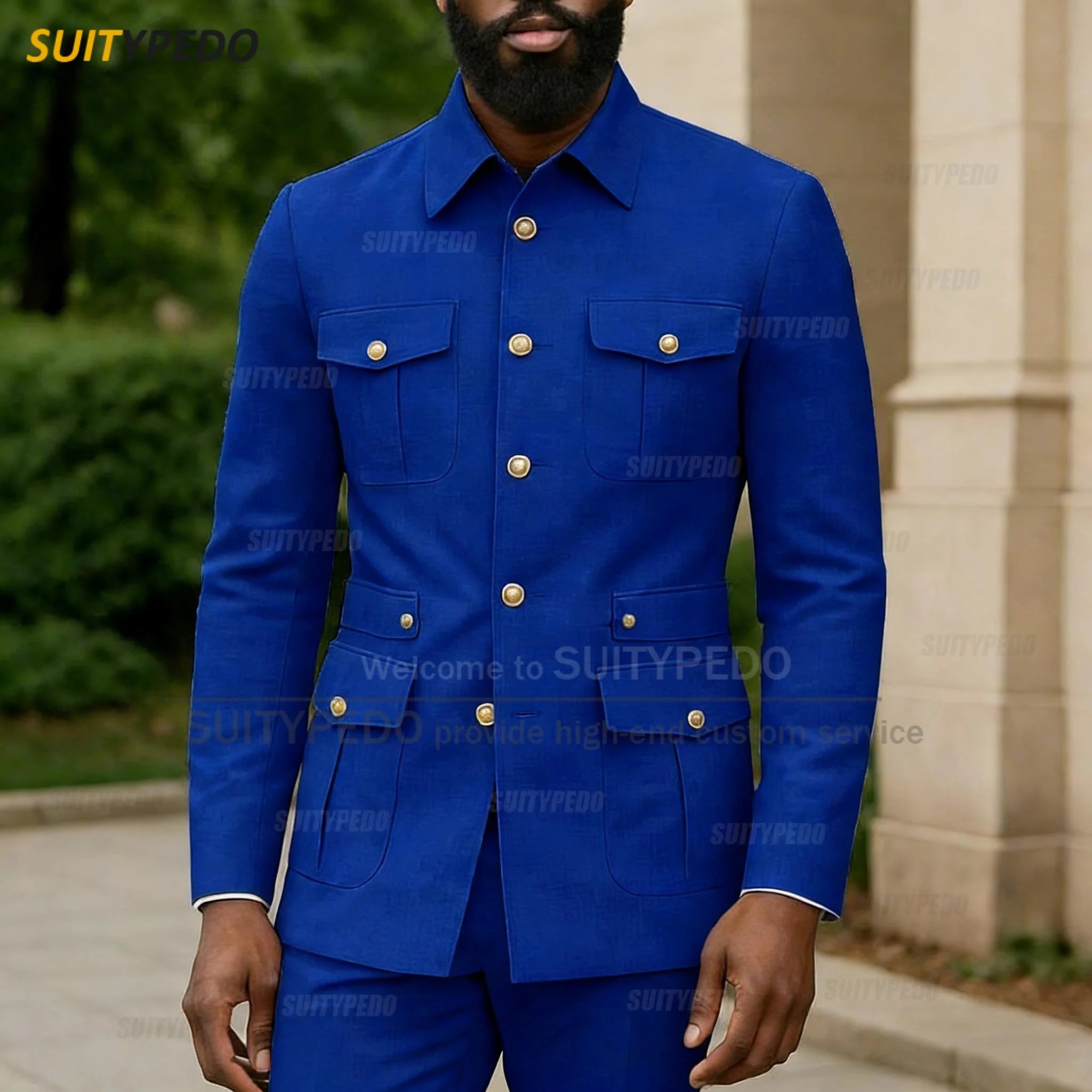 Latest Business Single Breasted Suit Sets For Men Brief Solid Prom Daily Suit Attire Smart Casual Texudos Formal  Evening Gowns