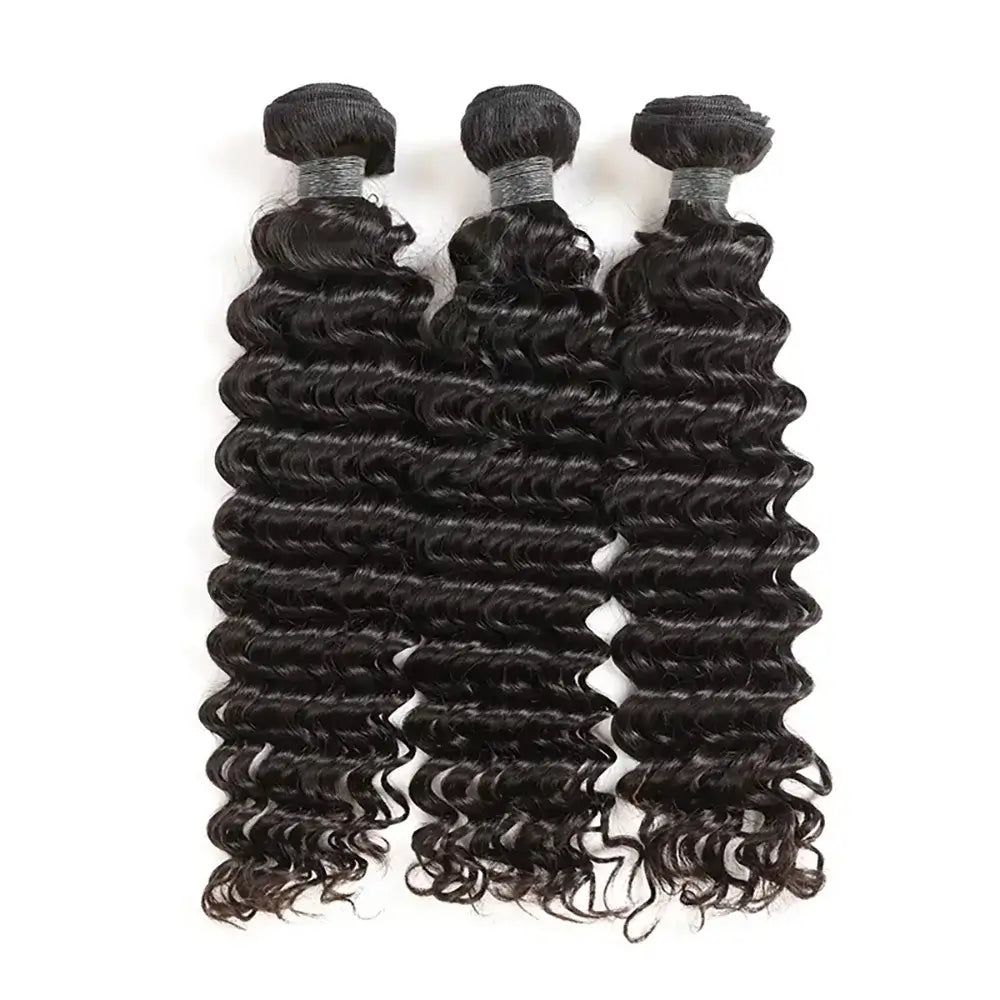 40 Zoll tiefe Welle brasilianisches Echthaar Bundles 3/4 Stück Natur Schwarz Unbearbeitete Remy Haarverlängerungen Weave Bundles Weich Seidig