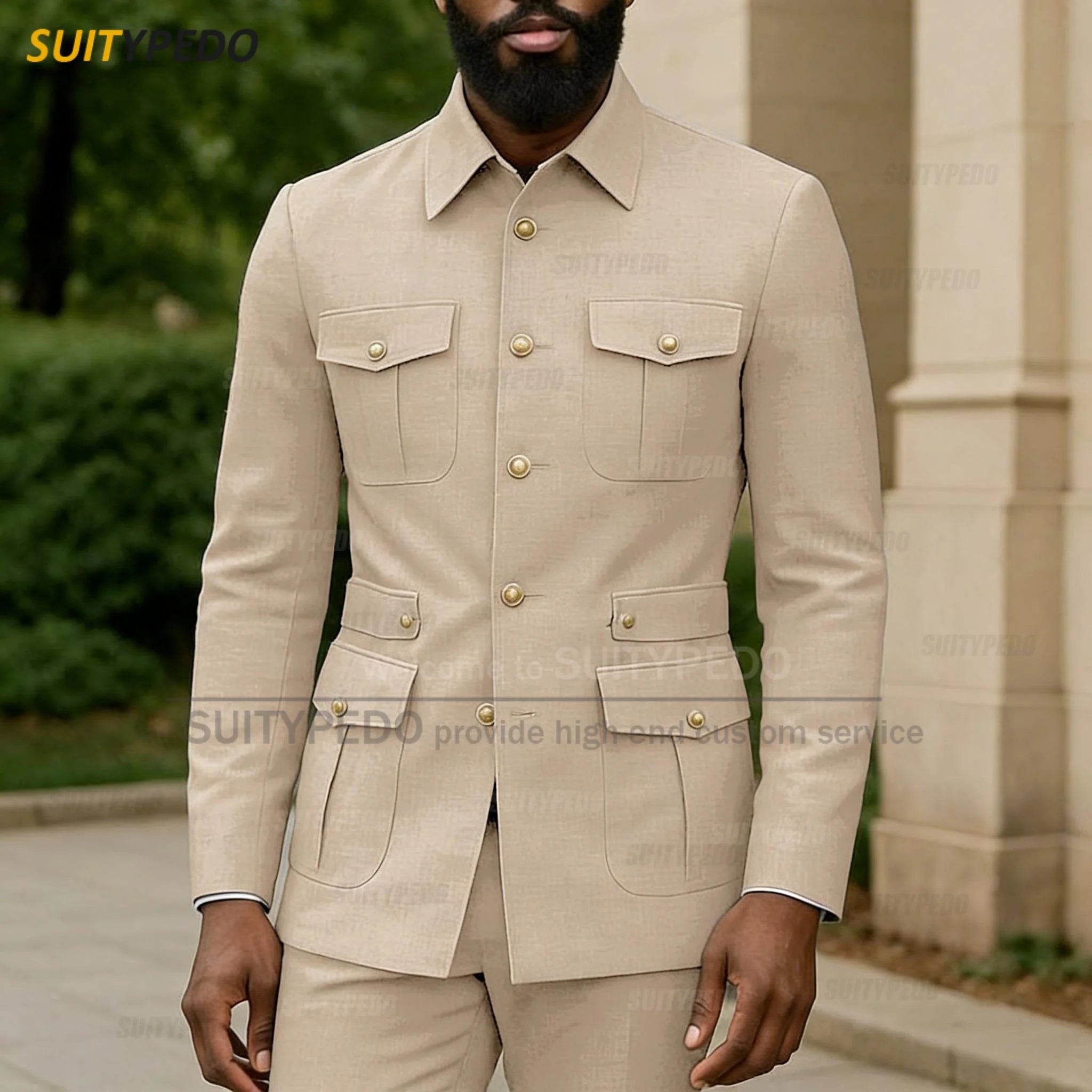 Latest Business Single Breasted Suit Sets For Men Brief Solid Prom Daily Suit Attire Smart Casual Texudos Formal  Evening Gowns