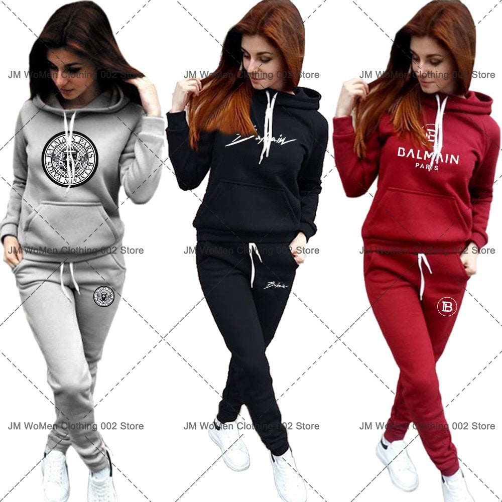 Toamnă Iarnă Femei Hanorace Costum Ba Print Casual Sport Seturi 2 Piese Trening Femei Tinute Moda Jogging Pulover Imbracaminte