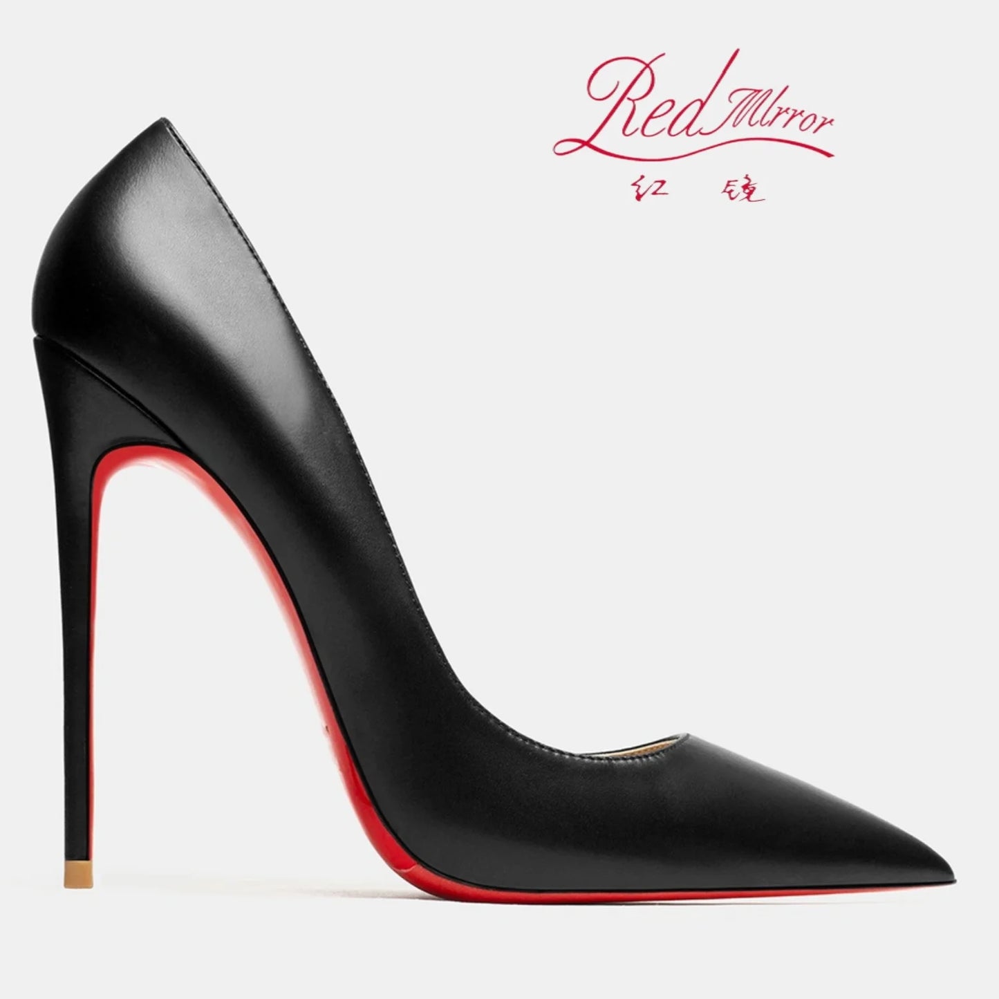 Shoes For Women  Trend Leather Luxury Red Bottoms High Heels 12cm Pointed Toe Stiletto Pumps Comfortable Party Wedding Shoes