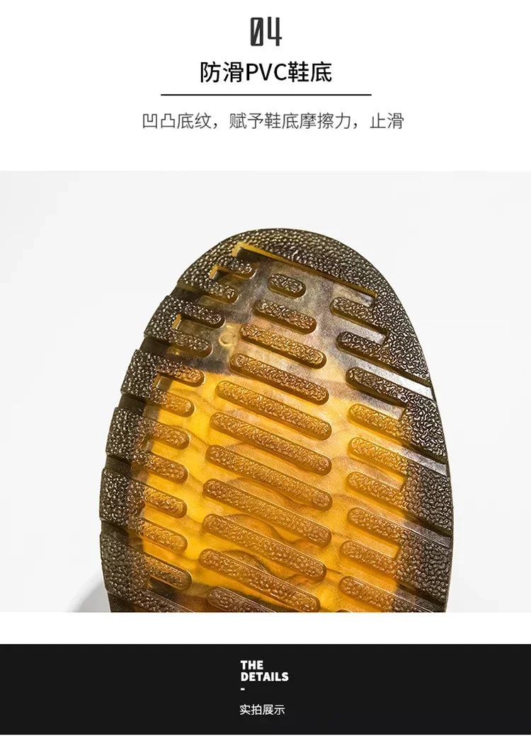 Fashion Comfortable Round Toe Walking Elegant Shoes Spring Shoes Men Genuine Leather Casual Outdoor Wear-Resistant Work Shoes