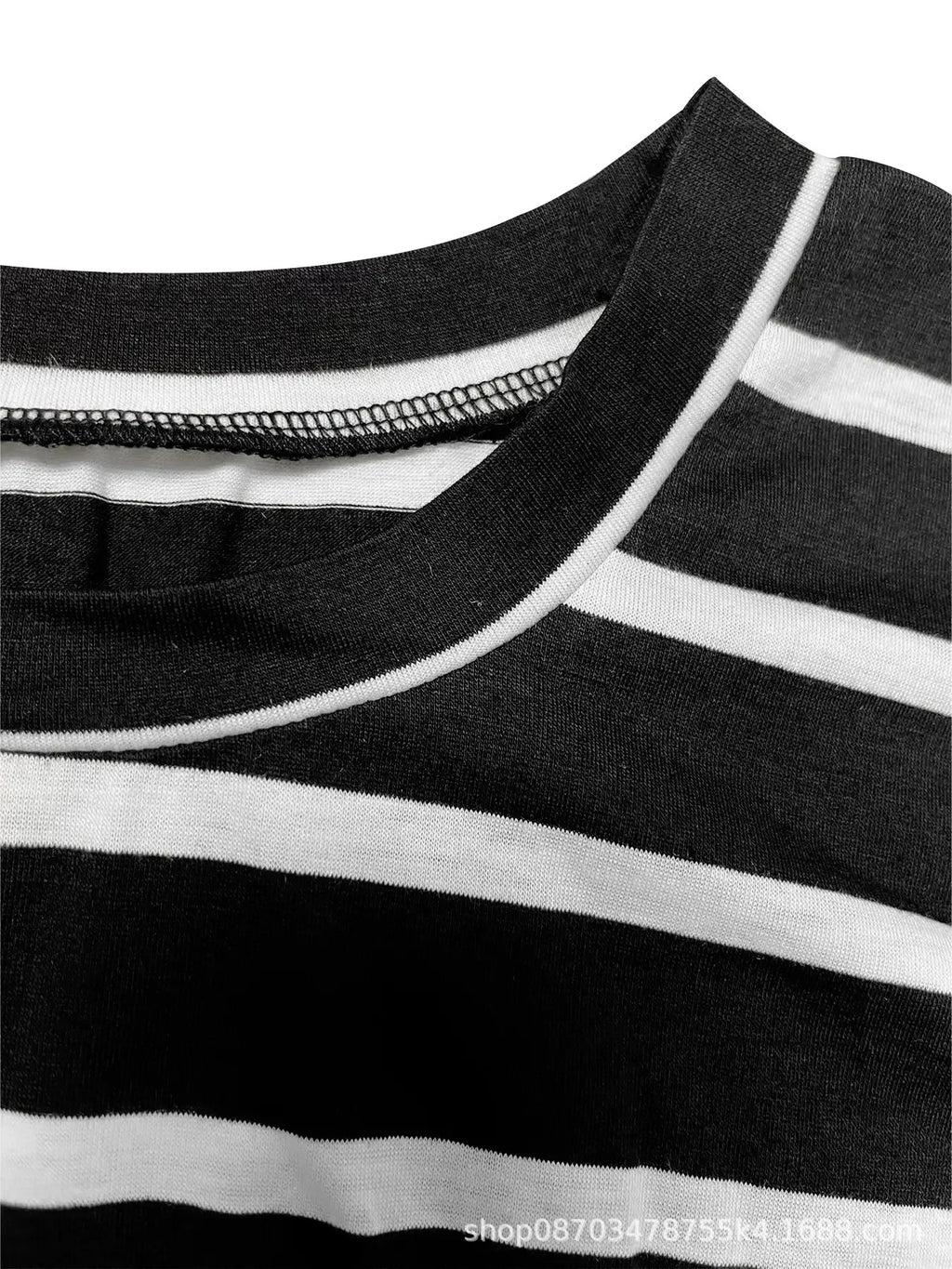 Elegant And Elegant Waist Lace Up Striped Round Neck Short Sleeve Long Dress Summer Party Bodycon Women's Dresses