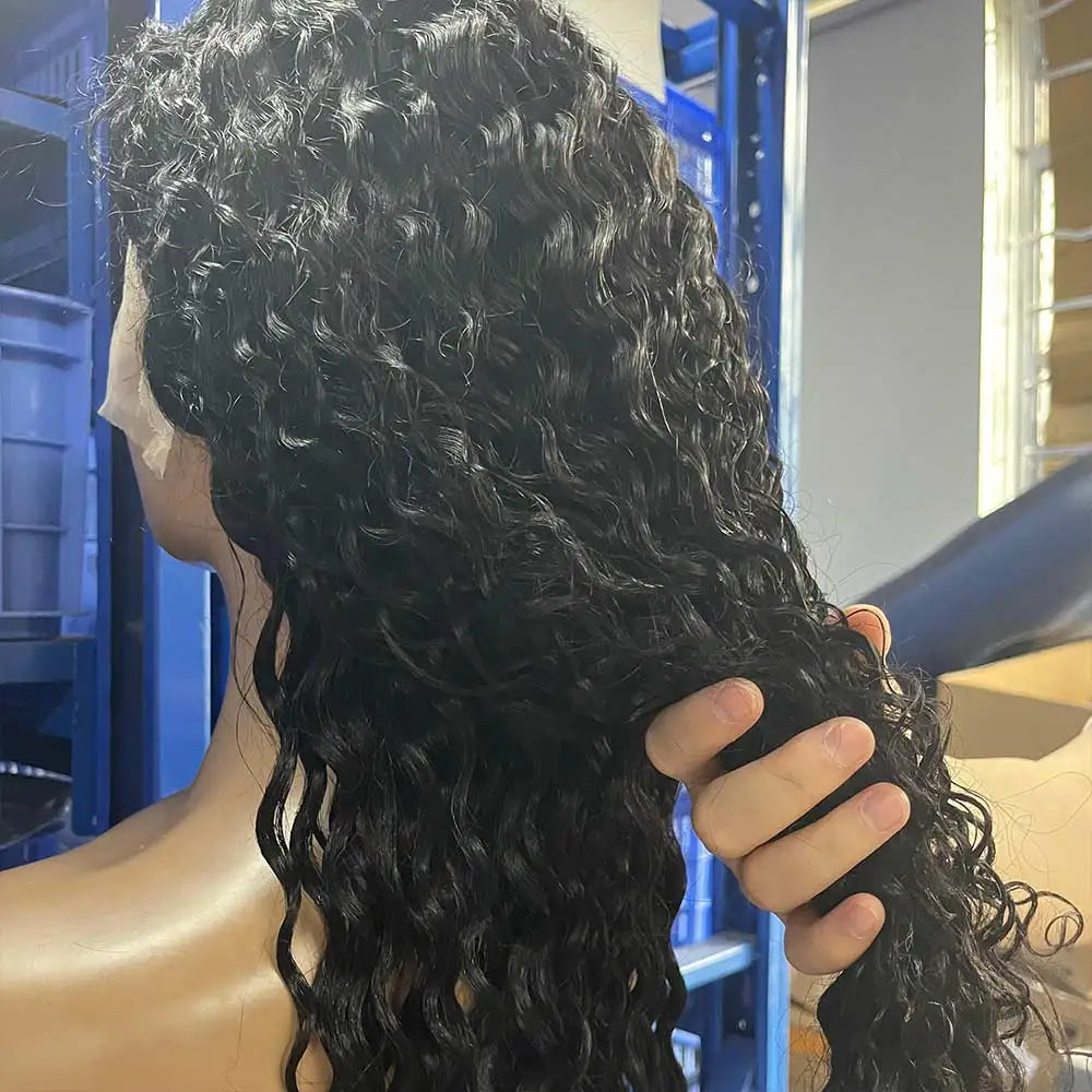 300% High Density Loose Deep Wave 40 46 50 Inch 13x6 13x4 HD Lace Frontal Human Hair Wig Brazilian 360 Full Curly Wigs For Women