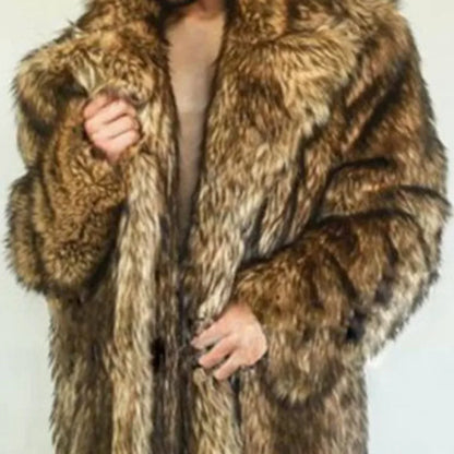 PFHQ Men's Thickened Warm Faux Fur Coat Long Camping Niche Loose Heavy Industry Advanced Outdoor Autumn New Windbreakers 21Z2173
