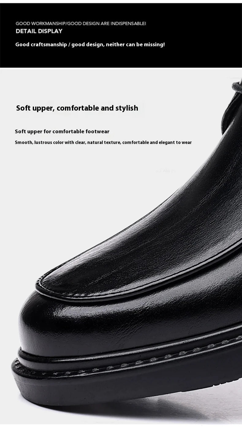 Men Plus Size Elevator Shoes 3/6/8CM Height Increase Formal Office Wedding Party Dress Heightened Shoes Casual Leather Oxfords