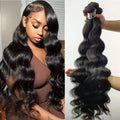 Body Wave Human Hair Bundles Natural Black Brazilian Remy Hair Straight 2/3/4 Bundles Human Hair Extensions For Women