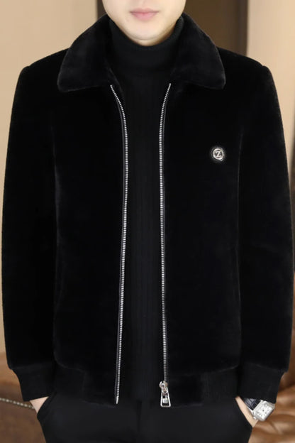 Winter Faux Fur Jacket for Men Thick Warm Fur Integrated Jacket High-quality Casual Business Windbreaker coats men clothing