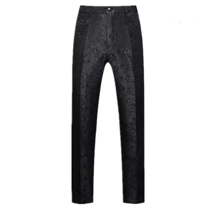 New Men Luxury Jacquard Suit Pants Fashion Wedding Party Groom Dress Trouse Large Size 6XL