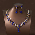Itacazzo Bride Accessories Exquisite Necklace Earrings Three Piece Set&Suitable for Women's Wedding, Birthday, Party Matching