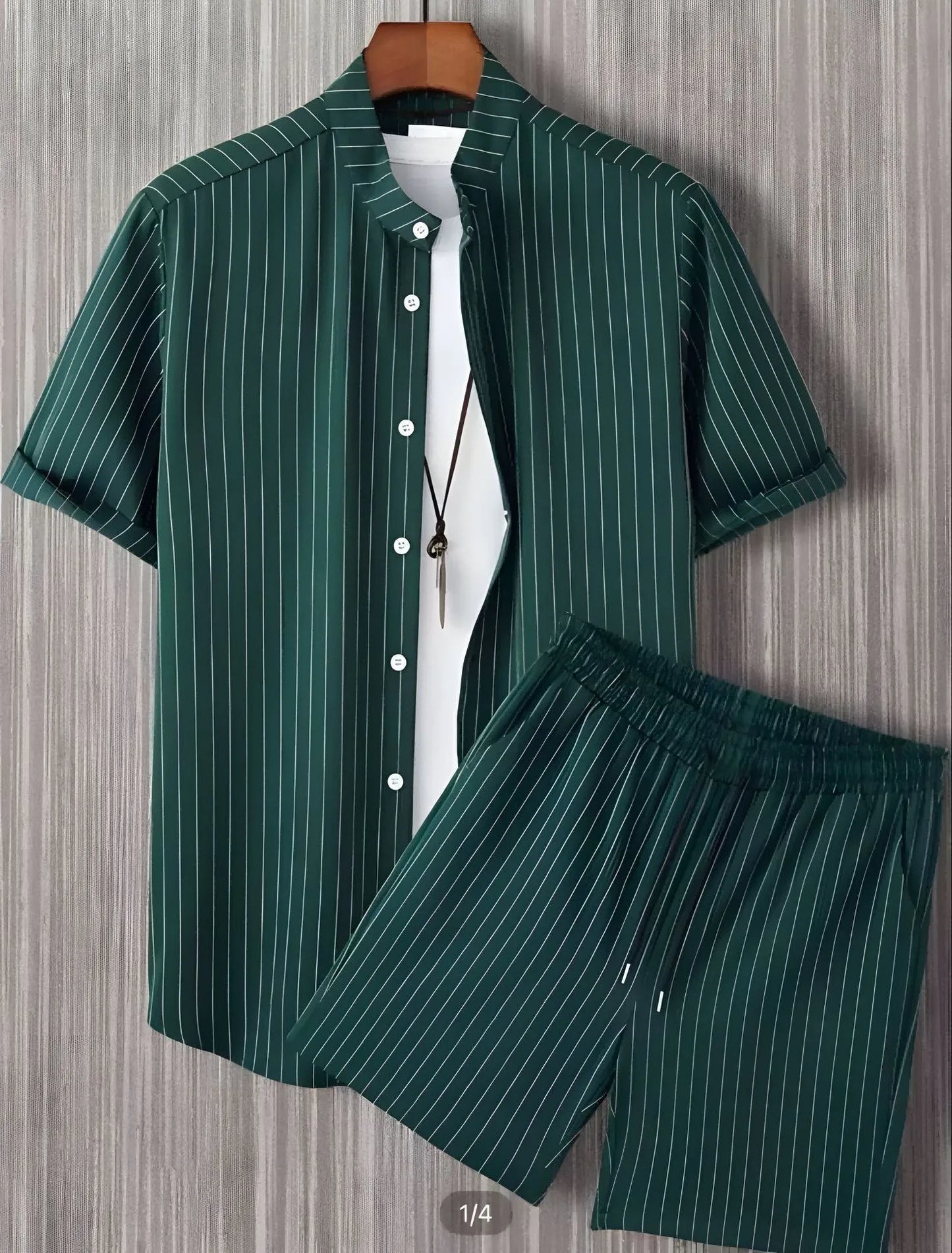 Comfortable Coconut trees leaves color blocking 3D Print shirt +Shorts Two Piece Set Short Sleeve Flip collar shirts half pants