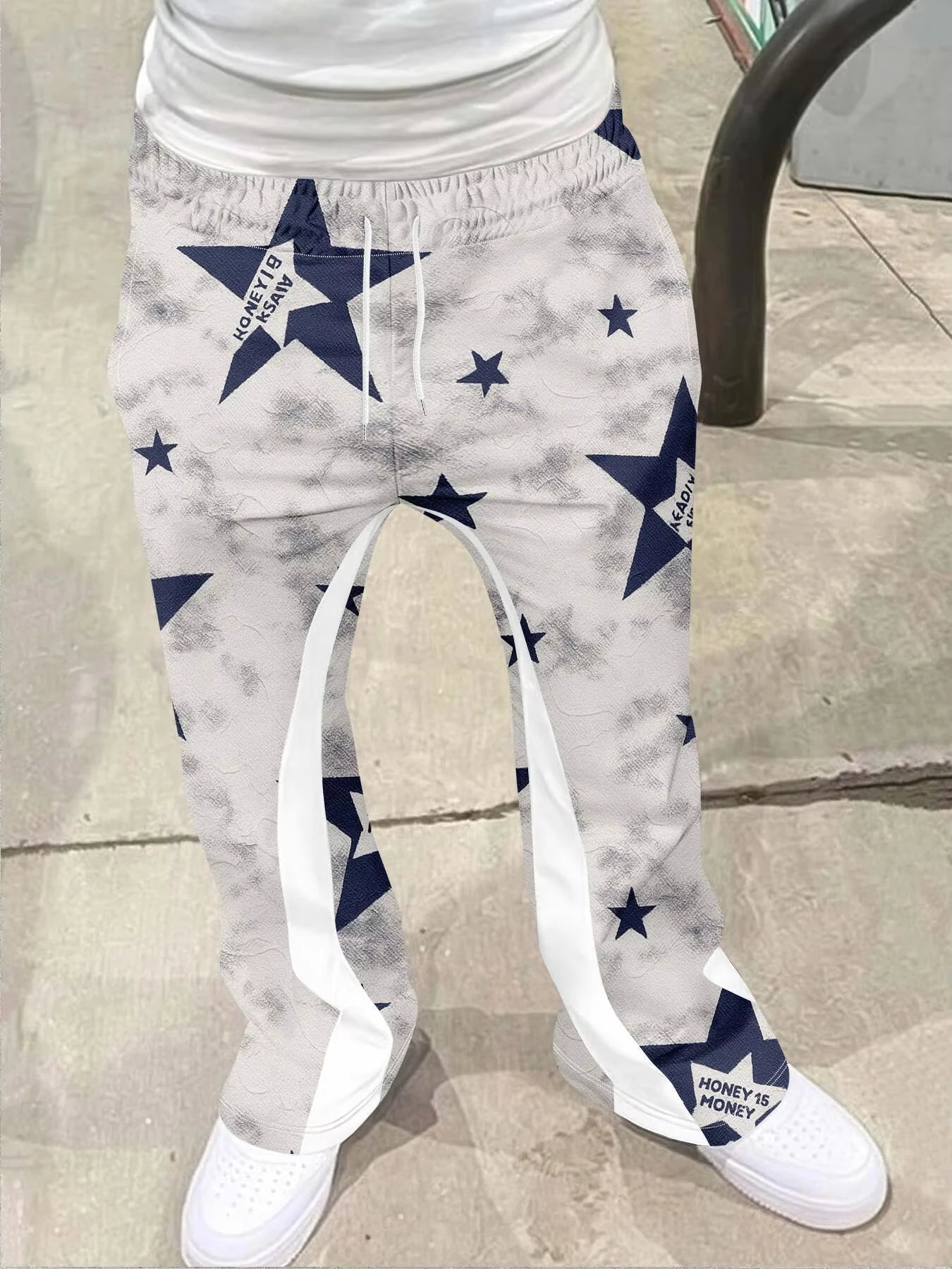 Y2k Flared Pants Men's Women's Kids Loose 3D Print Trousers Casual Sweatpants Mid Waist Sporty Streetwear Hip Hop Vintage Pants