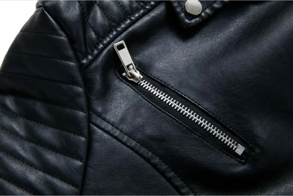 2026 New Fashion Women Faux Leather Jacket, Spring Autumn Zipper Casual Pu Coat, Female Biker Outerwear Ladies Clothes S-XXXL