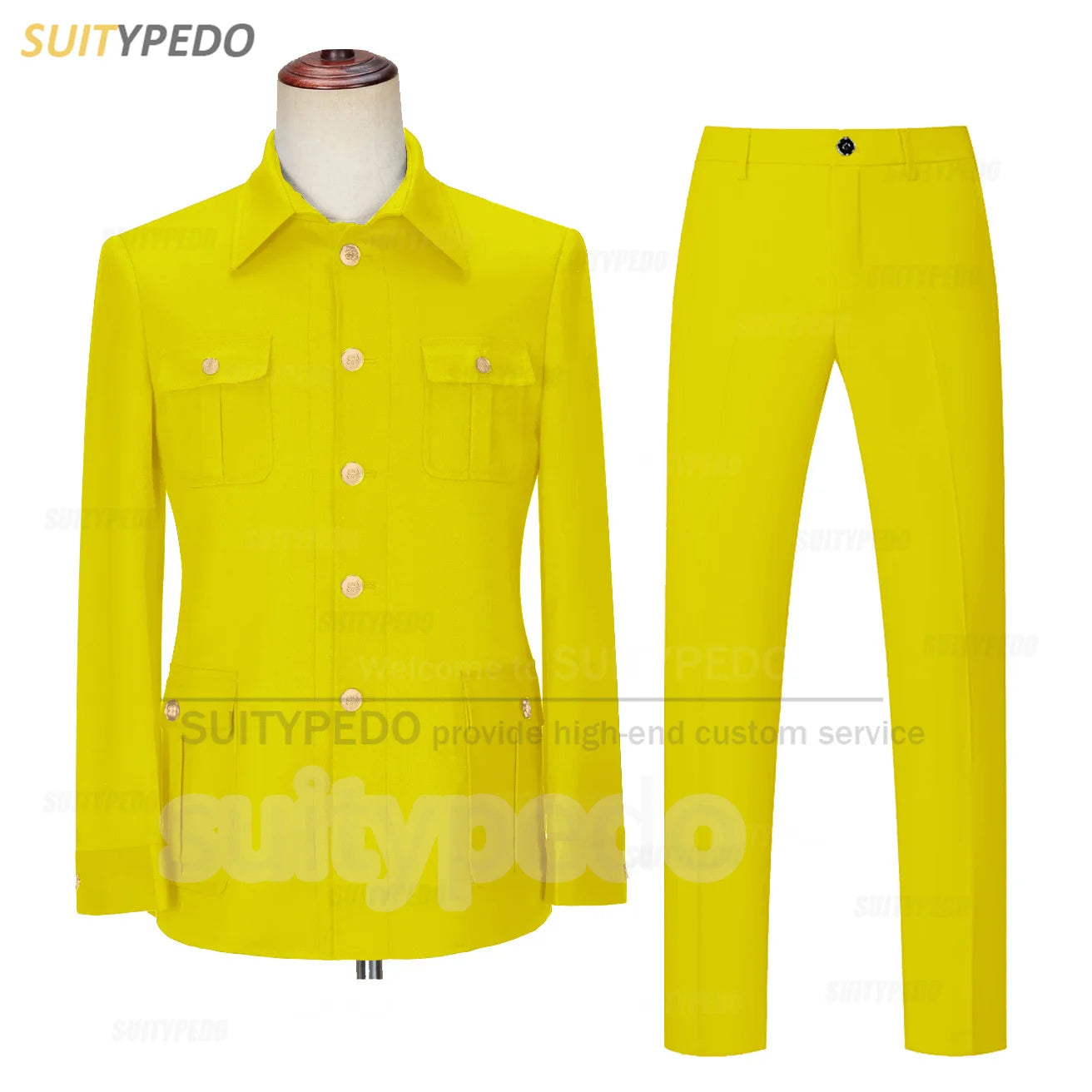 Smart Casual Suit Set For Men Wedding Banquet Grooms Elegant Outfits Formal Party Tailor-made Slim Fit Blazer Pants 2 Pieces